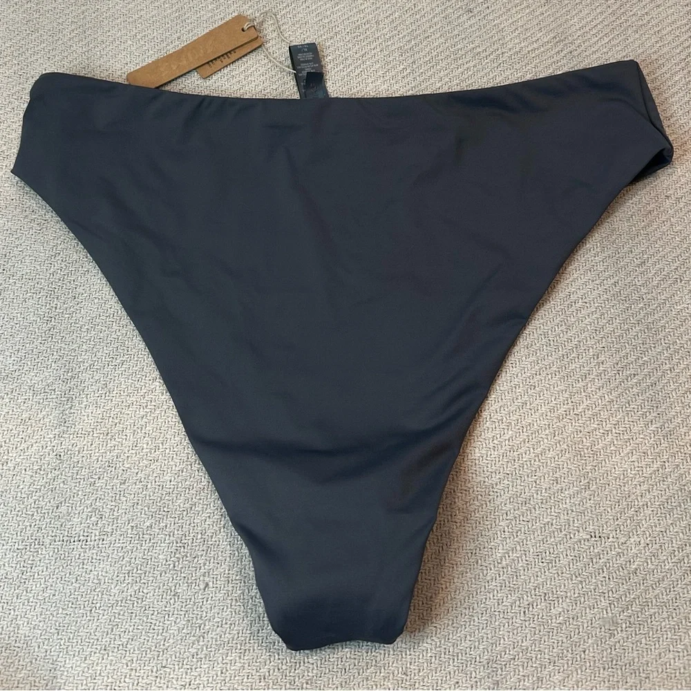 SKIMS Swim Bikini Bottom Size XL NWT Gunmetal Gray